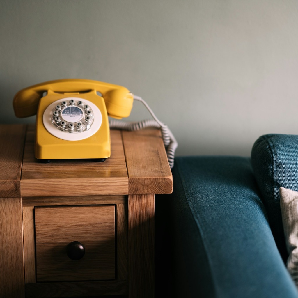 yellow telephone